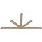 Ekena Millwork Kennewick Smooth Timber Gable Bracket, Douglas Fir, 108"W x 54"H x 1 1/2"D x 5 1/2"F, 12/12 Pitch GBW108X54X0206KEN00SDF - alternate 5